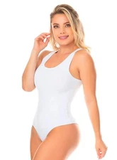 SHAPE-CONCEPT Women's NoSleeve Round Neck Mid Compression Colombian Bodysuits XL