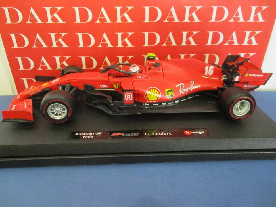 Die cast 1/18 modellino Auto F1 Ferrari SF1000 Austrian GP 2020 C. LeClerc - Immagine 3 di 4