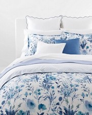 RALPH LAUREN Reversible Marguerite Floral Duvet Cover ONLY King Blue