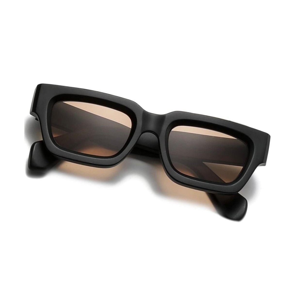 Guess Chunky Square Brown Transparent Frame Sunglasses Gradient Lenses Y2K Style Guess Sunglasses GU00110-S 52F main image 2