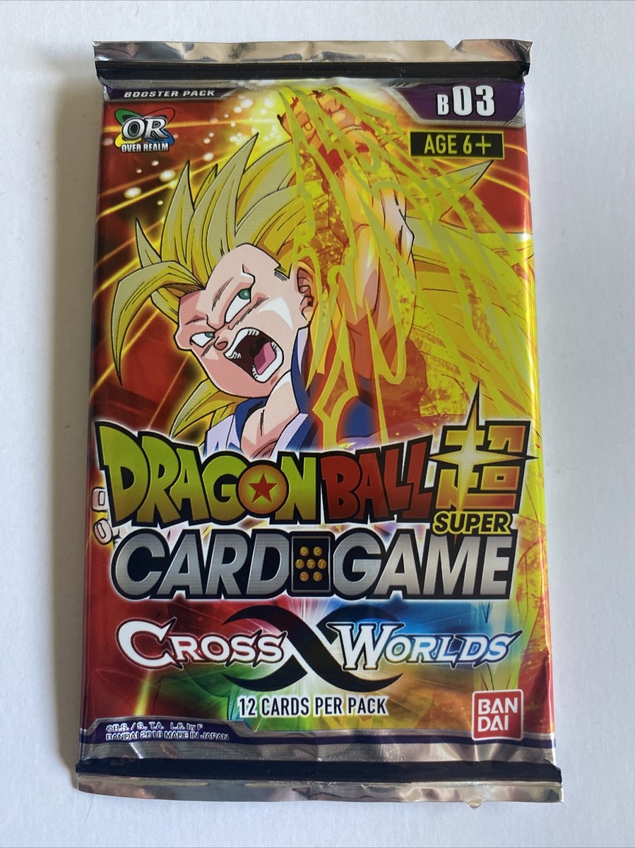 Dragon Ball Super Dragon Ball TCG Cross Worlds Booster Pack Art1 New!