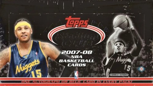 2007-08 Topps Stadium Club Basketball Hobby Box Factory Sealed new NIB NBA 2007-08 Stadium Club Beam Team Relics sealed box