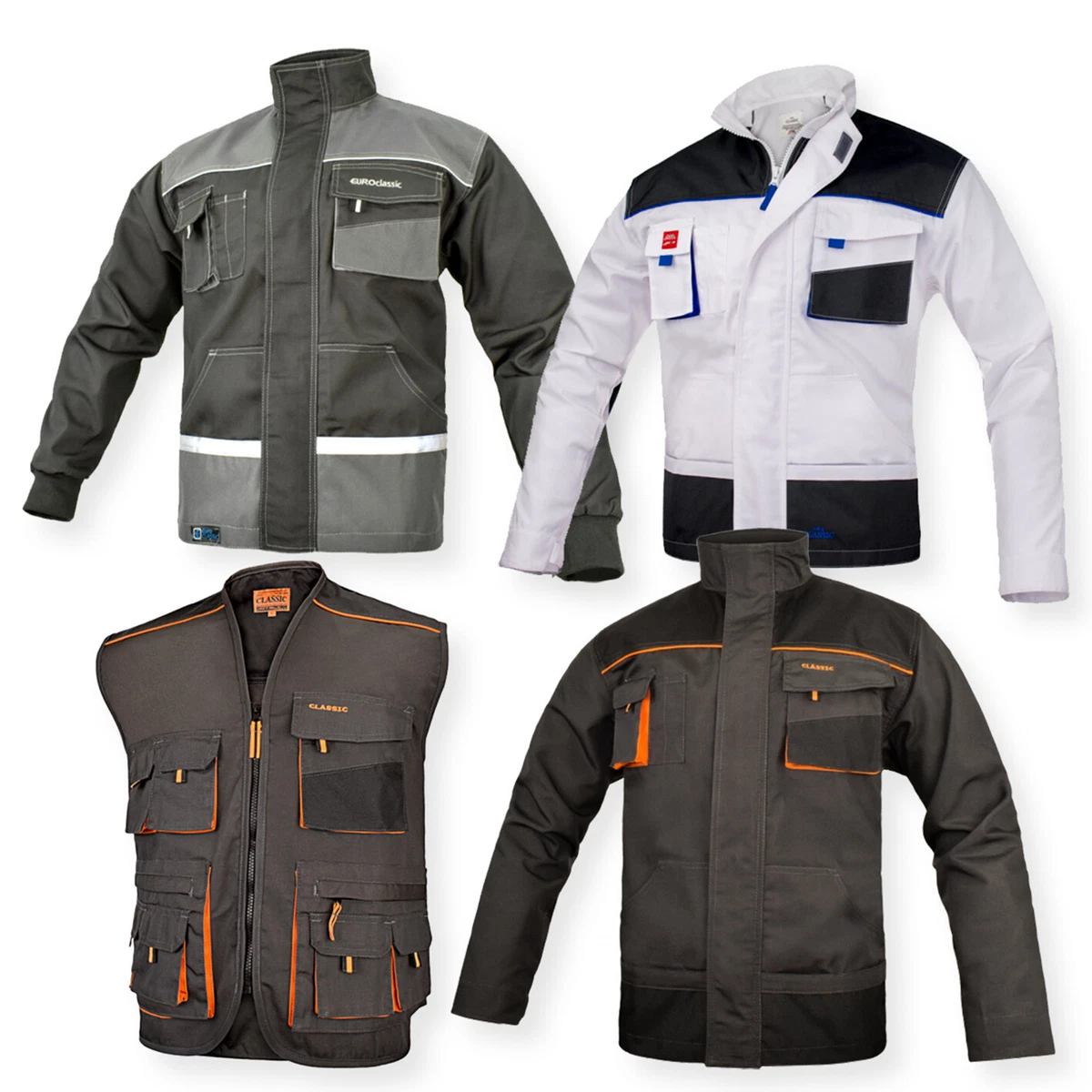 CLASSIC WORK JACKET VEST Strong Combat Heavy Duty Mechanic