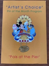 Disney's California Adventure Artist Choice Pin Month Pals At The Pier Postcard