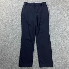 Uniqlo Pants Womens Small Blue Trouser Straight Leg Polyester Blend Adults