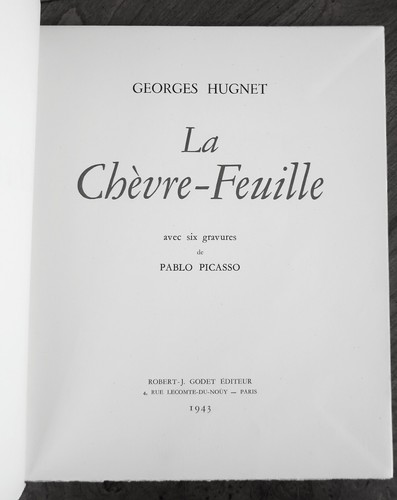 Six original prints by Pablo Picasso in La Chevre-Feuille by Hugnet. Limited - Picture 3 of 13