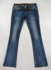 ROCK REVIVAL WOMEN'S TAI BOOT JEANS TAG SIZE 30 MEASURED 32X35 G128