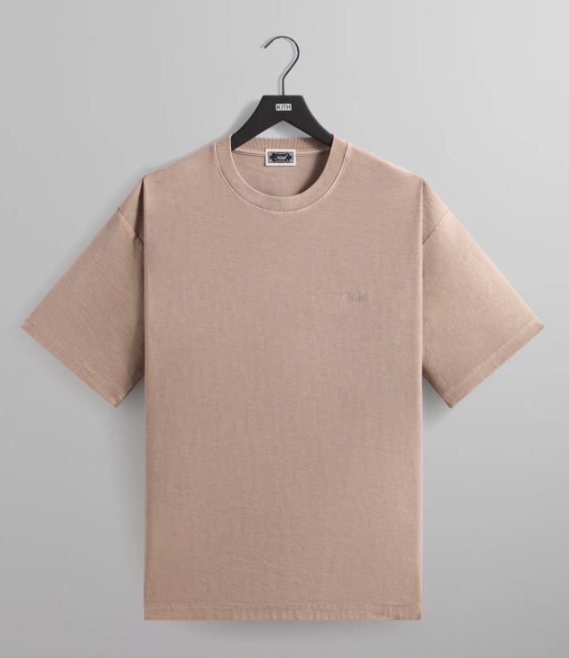 NWT Kith Logo Slub Jersey Bishop Tee Tshirt Molecule Size Large L Beige Sold Out