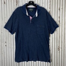 Rodd  Gunn Sports Fit Polo Shirt Mens XL Blue Short Sleeve Cotton Chest Pocket