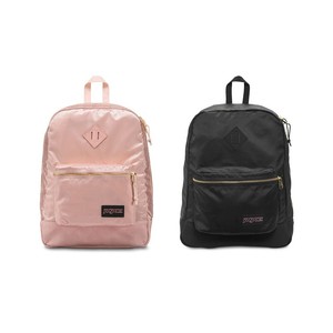 jansport super fx rose smoke & gold backpack