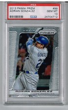 2013 Panini Prizm Adrian Gonzalez PSA 10