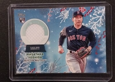 MASATAKA YOSHIDA 2023 TOPPS HOLIDAY ROOKIE RELIC CARD #RC-MY 