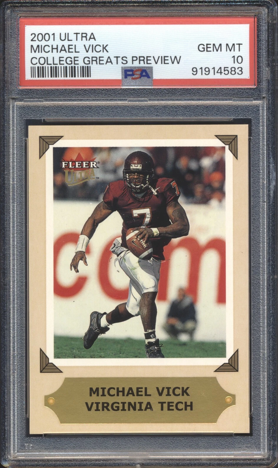 Michael Vick Ultra College Greats Preview # College Greats Preview