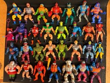 1984 Mattel He-Man action figures lot  30  plus accessories  comics  Bashasaurus