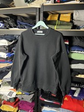 Felpa girocollo Stone Island nera cotone taglia XL