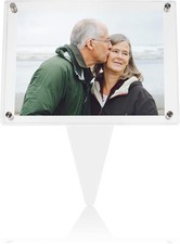 SimpleView 5x7 Waterproof Picture Frame  Memorial Gifts  Cemetery Clear