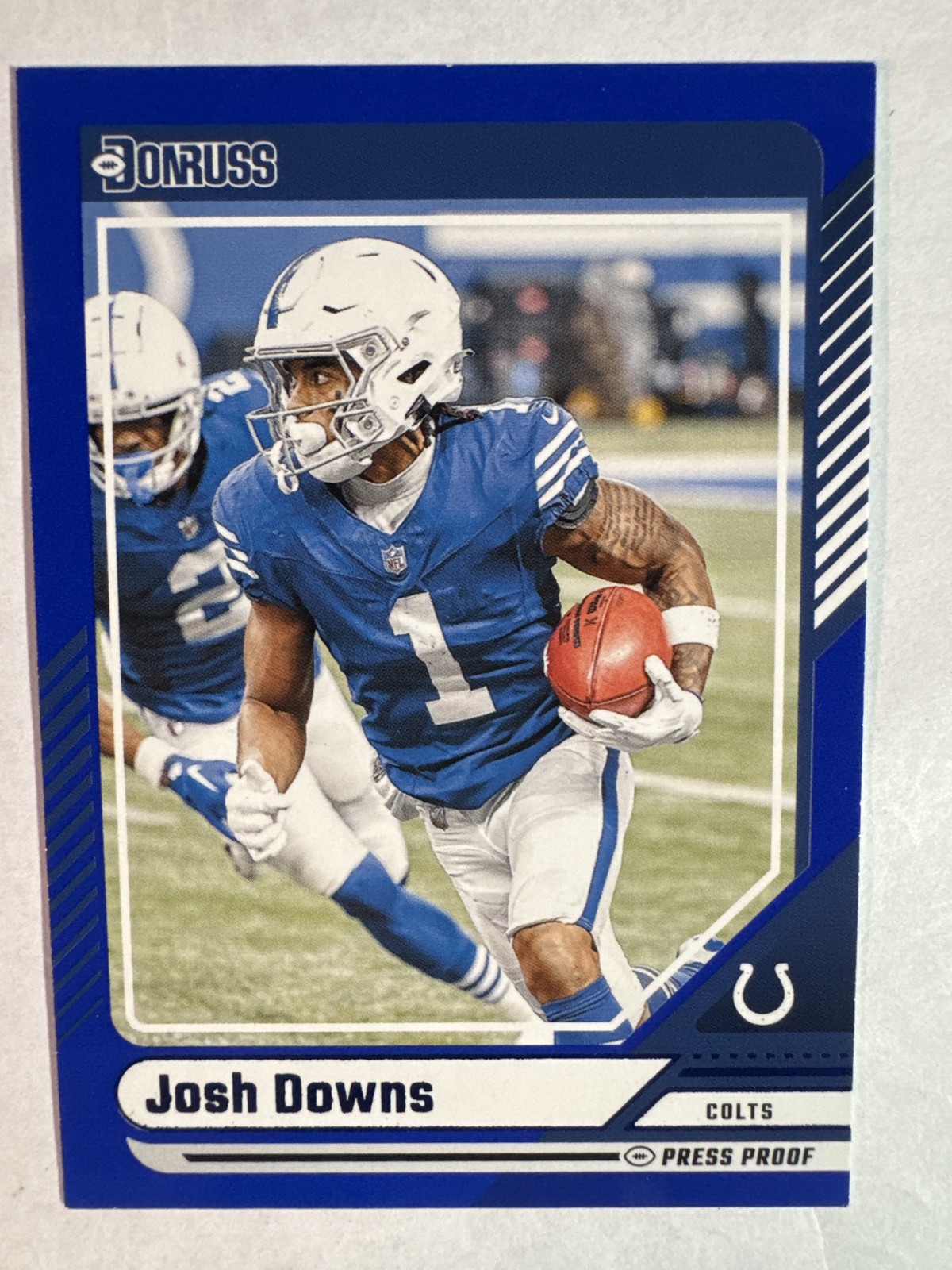 2024 Donruss #274 Josh Downs Press Proof Blue