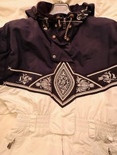 Original vintage BOGNER women's ski suit overall size 38-40, white-black