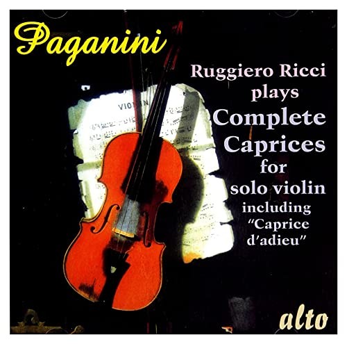 Nicolo Paganini - Ruggiero Ricci Plays Complete Caprices For Solo Viol - F600Z-image