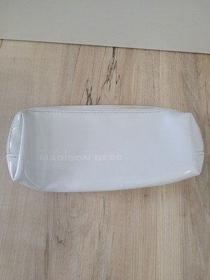 Morphe Madison Beer Ivory Cosmetic Bag Make Up Travel Carry All Womens Small Bag