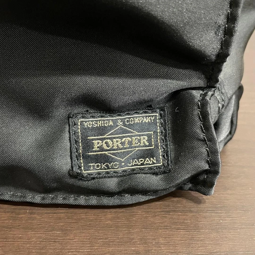 PORTER Yoshida TANKER Aktentasche A4 schwarz Nylon orange Futter Businesstasche Japan