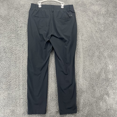 Under Armour Mens Black Golf Pants 1377301 Stretch Performance Pockets 32x30 - Picture 5 of 7