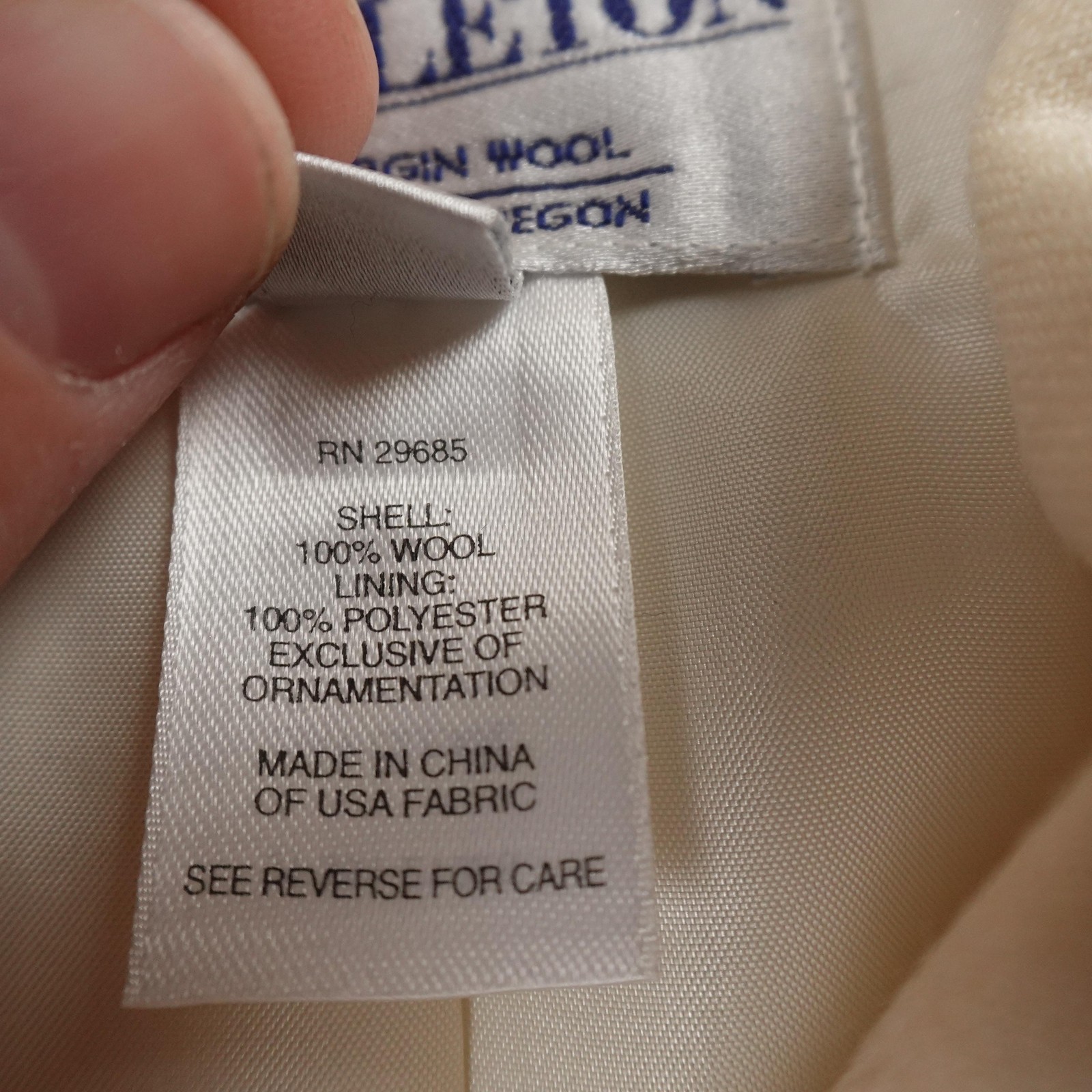 Pendleton Jacket Womens 14 White Wool Embroidered… - image 6