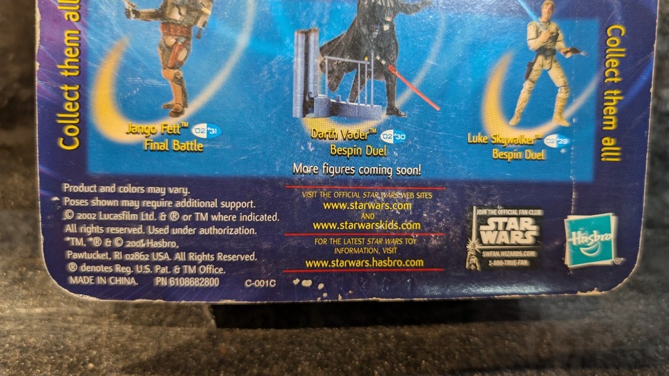 Hasbro Darth Vader Bespin Duel – Action Figure 2002 – Star Wars Saga Collection – Per Collezionisti