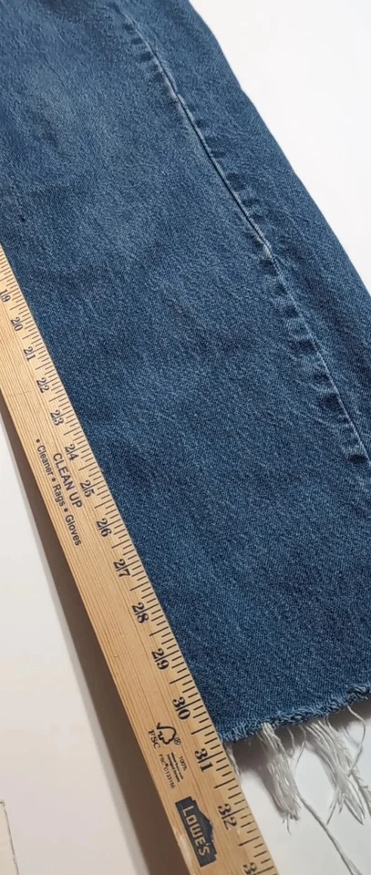 Pantalones de mezclilla Carhartt B17 DST calce relajado para hombre 34x30 azul desgastado ropa de trabajo Foto 4 de 4