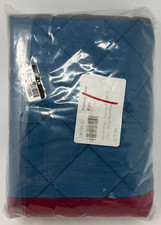 Pottery Barn Kids Block Stripe STANDARD Quilted Sham Navy/Red/Blue NWOT TB