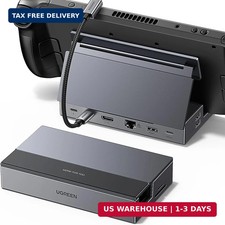 UGREEN Steam Deck Dock 9-in-1 USB C Docking Station Foldable Stand, 4K 60Hz HDMI