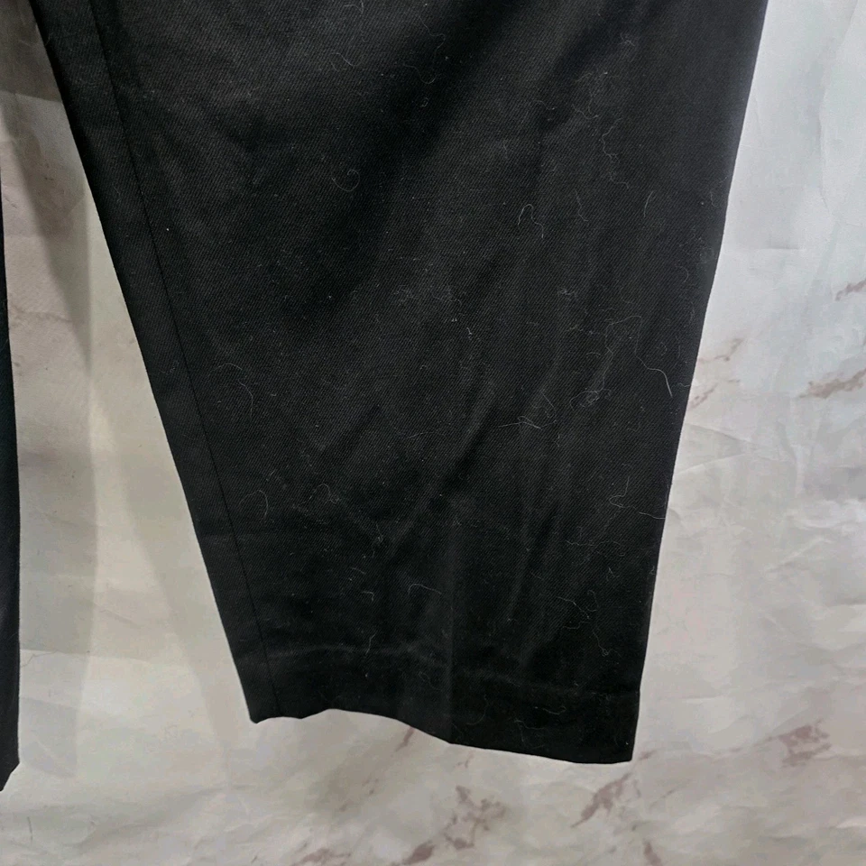 & Other Stories Pants Womens 0 25 Black High Rise Trouser Wool Slacks Paperbag - Image 3 of 4