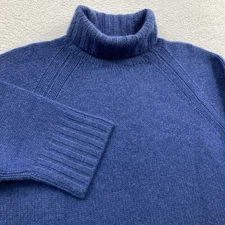 Vintage Madison Studio 2 Ply Cashemere Knit Sweater Womens XL Blue Pullover