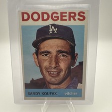 Sandy Koufax 1964 Topps Baseball #200 Dodgers-MLB HOF-(B) ships in one touch 