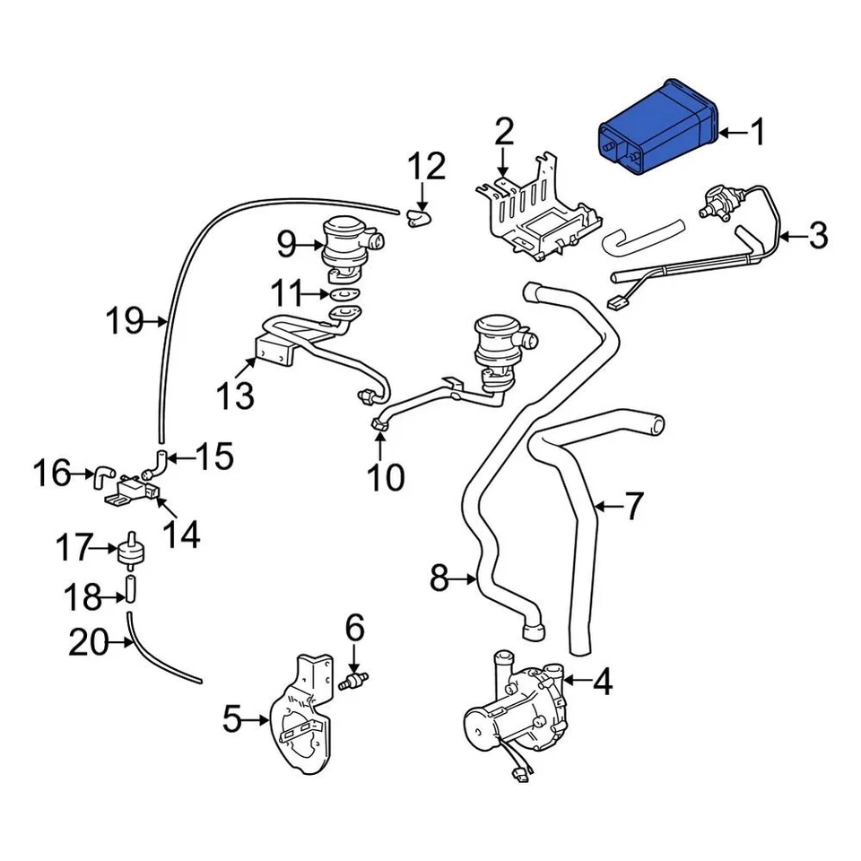 For Volvo S60 2001-2004 Volvo 30684417 Vapor Canister Foto 4 de 4