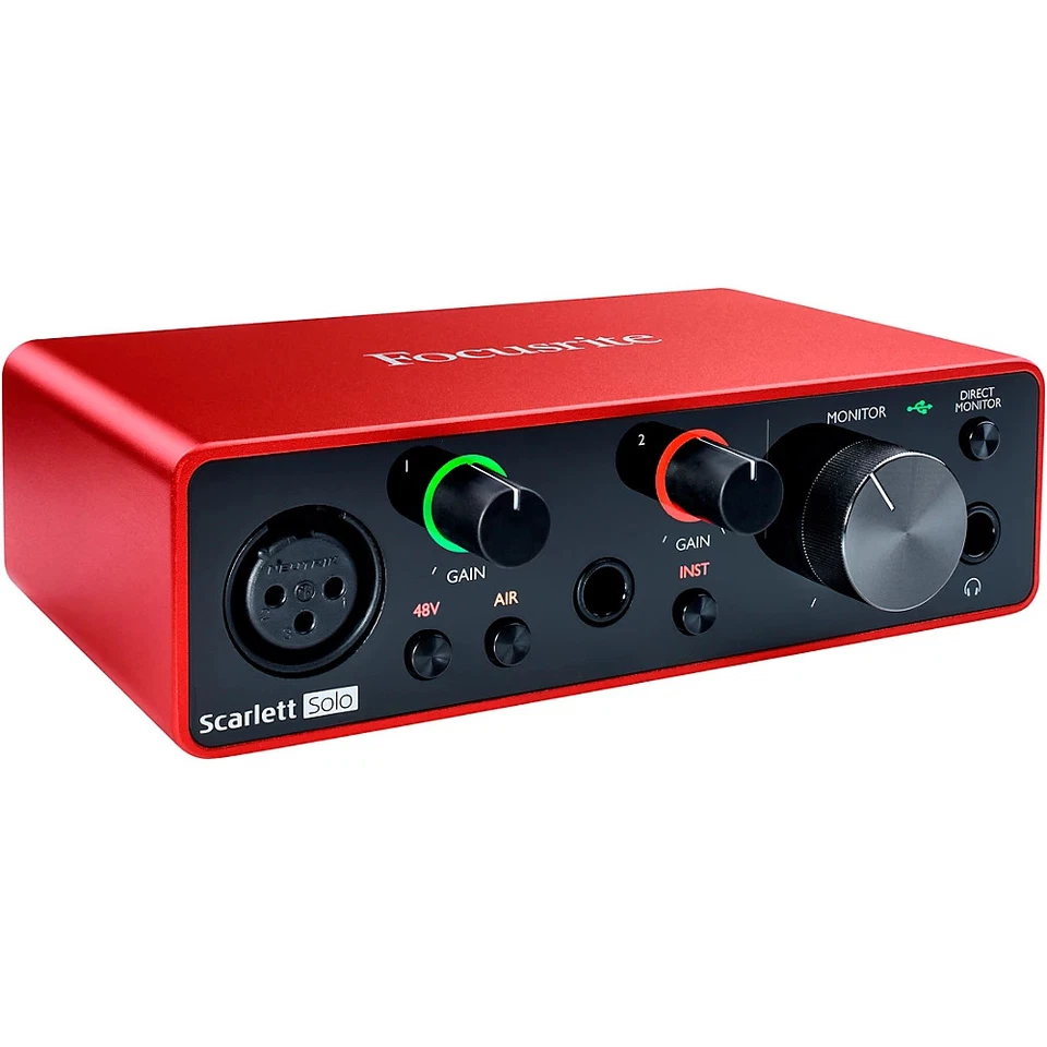 Interfaz de audio USB Focusrite Scarlett Solo (Gen 3) Foto 4 de 4