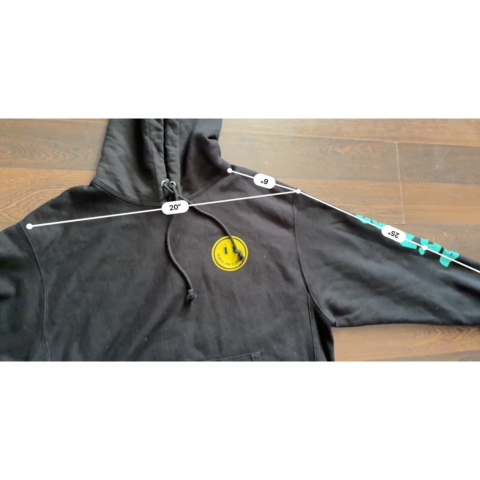 Super RARE Find Champion AZ HEAVYWEIGHT SMILEY HOODIE Men’s Sz Large image 10