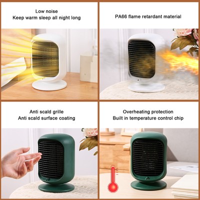 1200W Space Heater Desktop Electric Space Heater PTC Graphene Heating 2 Getriebe