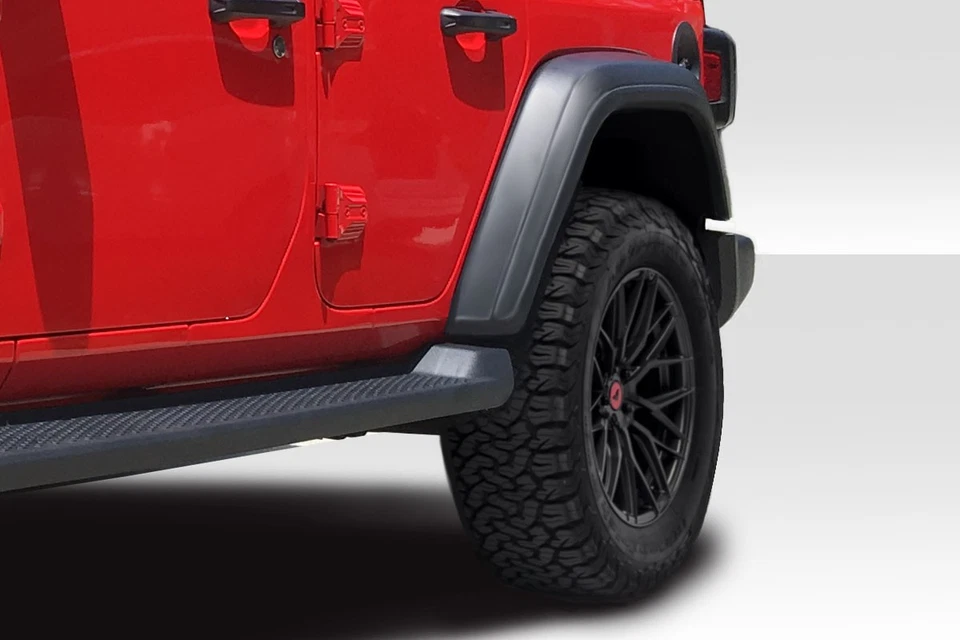 For 2007-2018 Wrangler Duraflex JK JL Look Fender Flares Kit - 4 Piece Foto 2 de 4