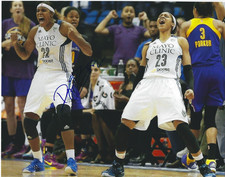 REBEKKAH BRUNSON Signed 8.5x11 Photo Signed REPRINT Basketball WNBA  Lynx