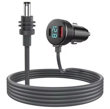 3-in-1 KFZ-Ladegerät Starlink Mini USB-C + USB-A + DC 12–24V LED-Voltmeter Kabel