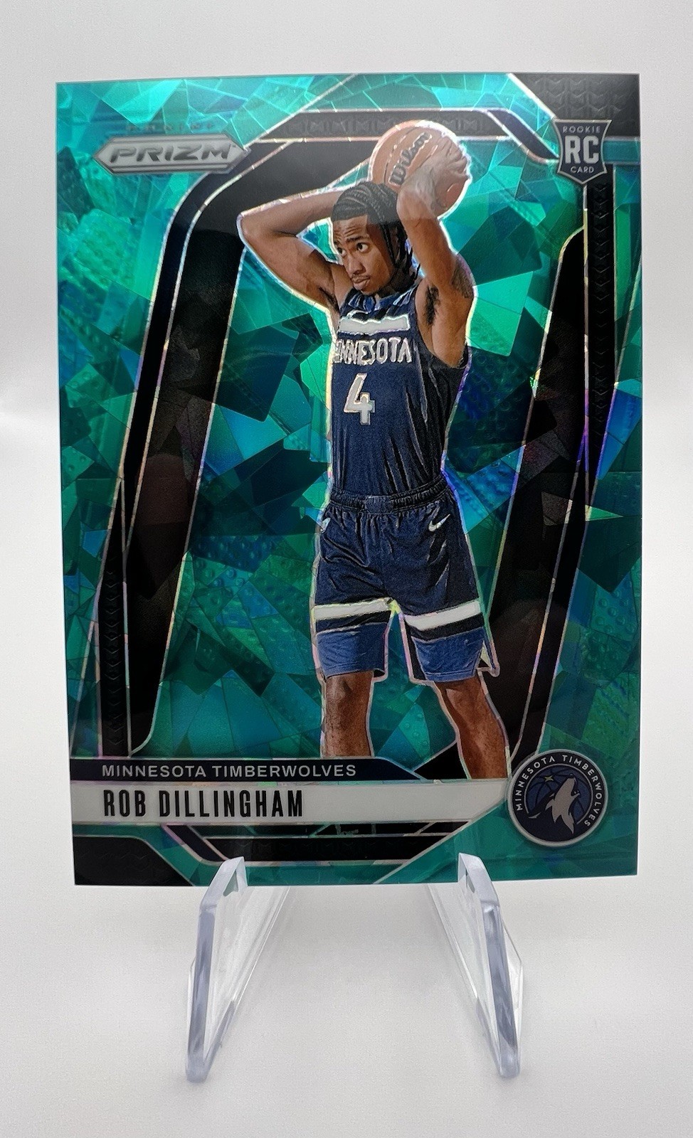 2024-25 Panini Prizm - Robert Dillingham #250 Teal Ice Prizm /225 (RC)