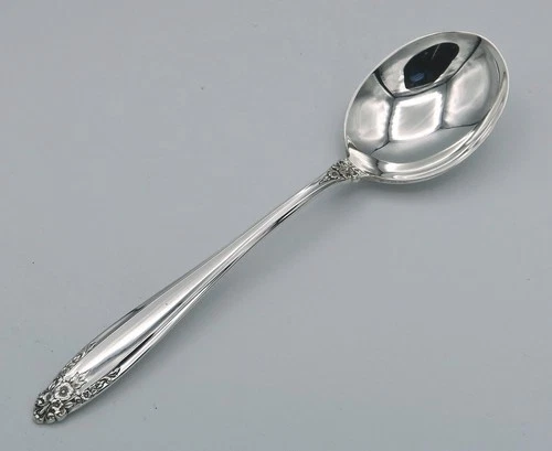 INTERNATIONAL STERLING SILVER PRELUDE ROUND CREAM 6 1/2" SOUP SPOON(S) - NO MONO