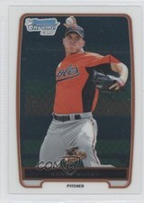 2012 Bowman Chrome Prospects Bobby Bundy (Glove Facing Body) #BCP198 3a3