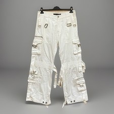 Vintage Versace Cargo Hose Herren W32 L31 Baggy Y2K Parachute Bondage Archive