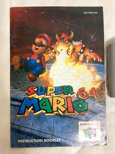Super Mario 64 Nintendo 64 N64 with Manual Authentic Tested *Excellent Condition