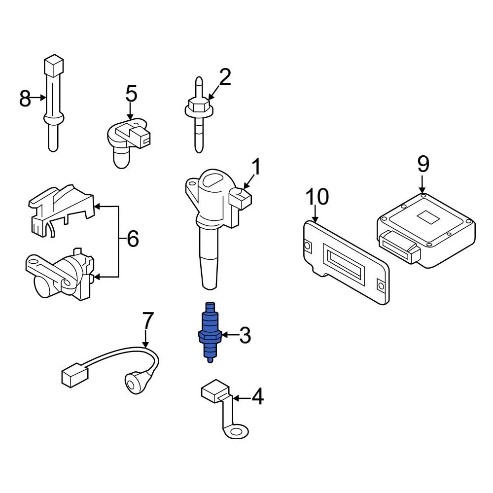 For Mazda 6 2003-2005 Mazda L84518110 Spark Plug