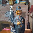Novelty Police Officer Table Lamp, Black, Switch Control, Corded Electric — photo 1