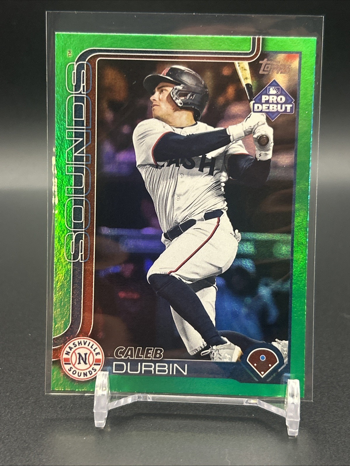 2025 Topps Pro Debut - Caleb Durbin #PD-160 Green Foil 80/99 (RC)
