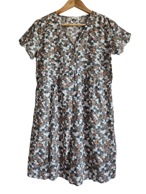 Robe Season fleurie femme coton viscose doublée taille S 36/38 - Photo 1/4